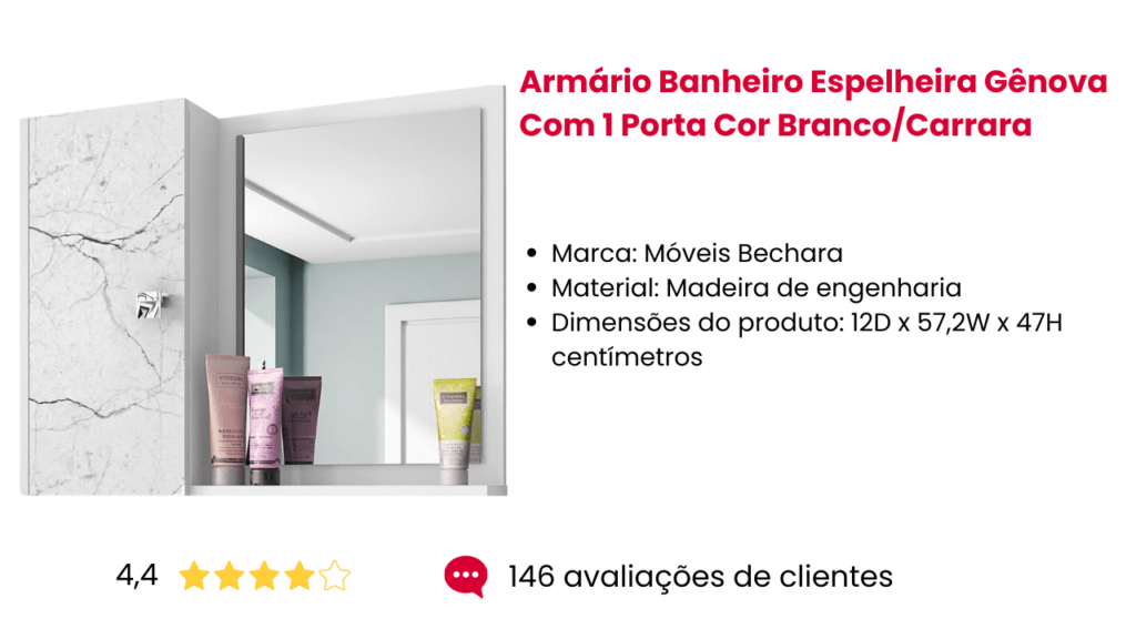 melhores espelhos para banheiro