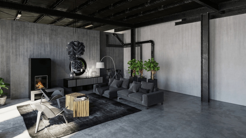 5. Cimento Queimado: Estilo Industrial e Durabilidade