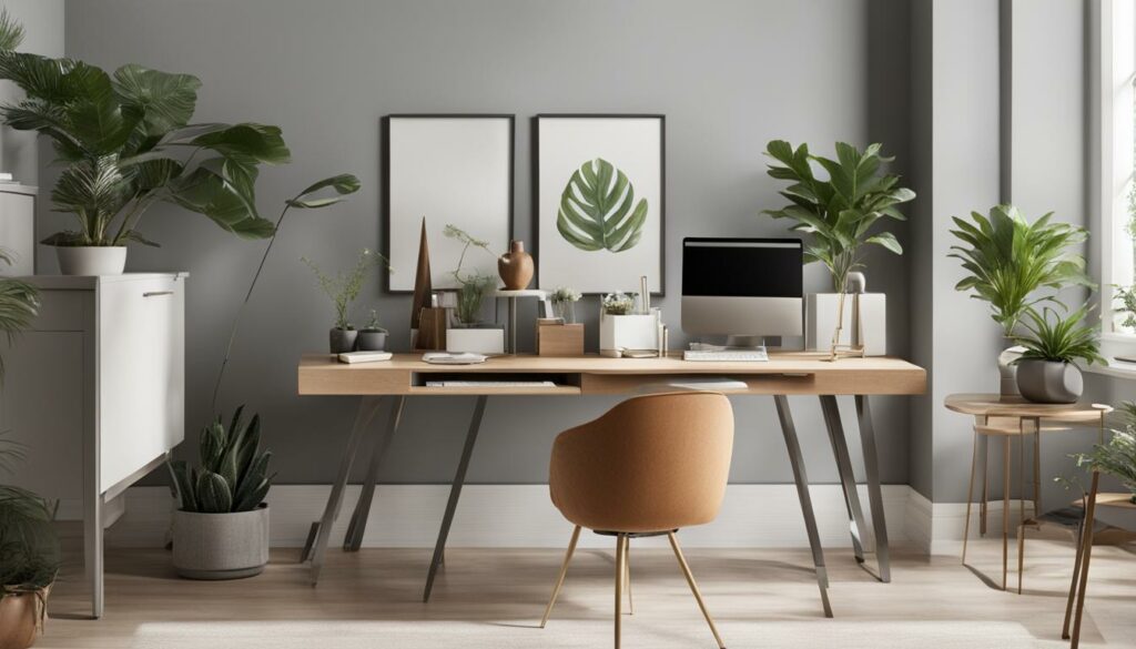 Decoração minimalista para escritório