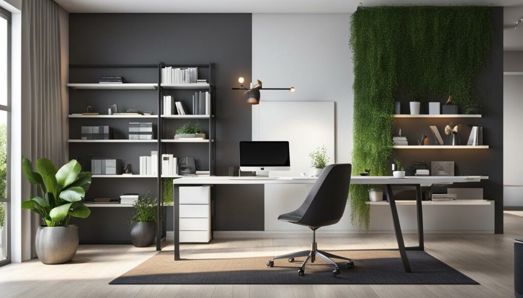 decoração moderna para escritório