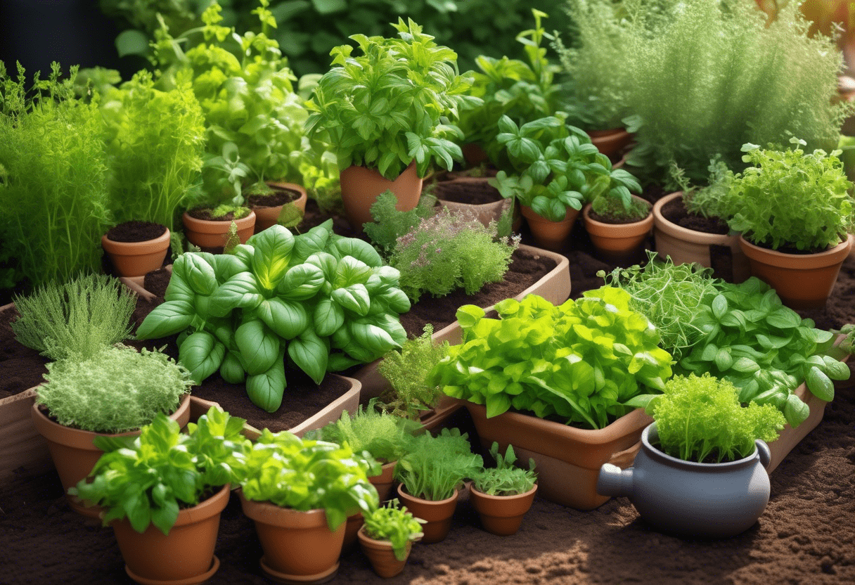 Plantas para jardim de temperos