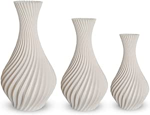 Kit 3 Vasinhos Jarros Espirais 