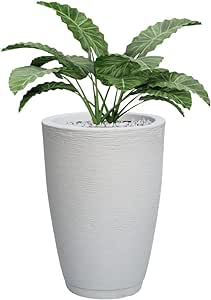 Vaso Polietileno Para Plantas Jardim Sala Luxo Cone Bojo 1 Com Prato