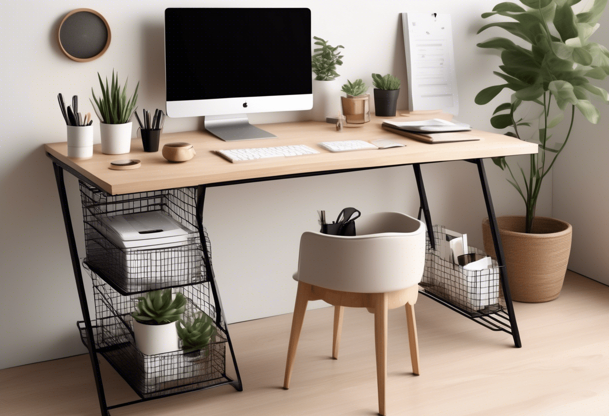 ideias para organizar mesa de escritorio