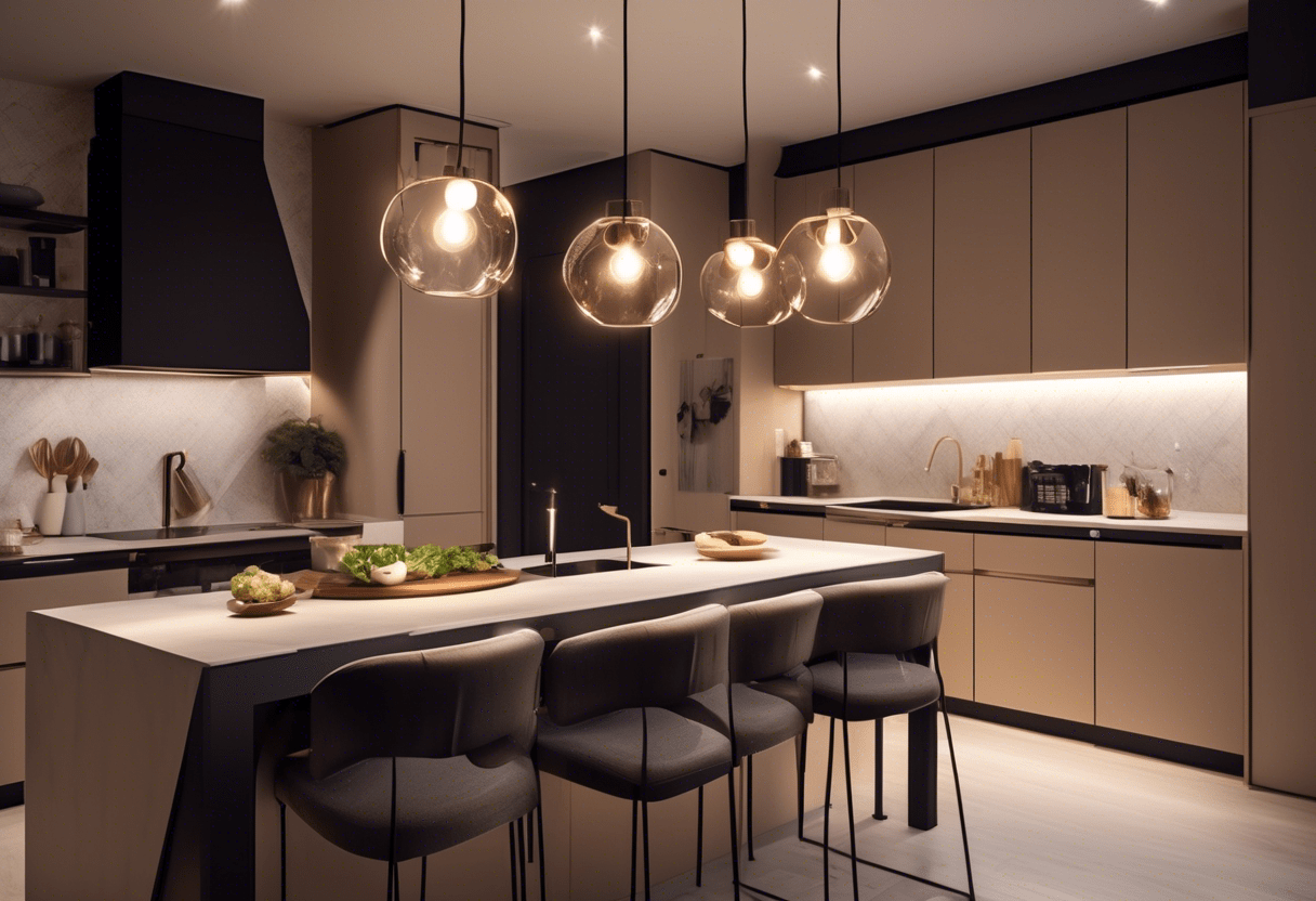 luminárias de teto para cozinha