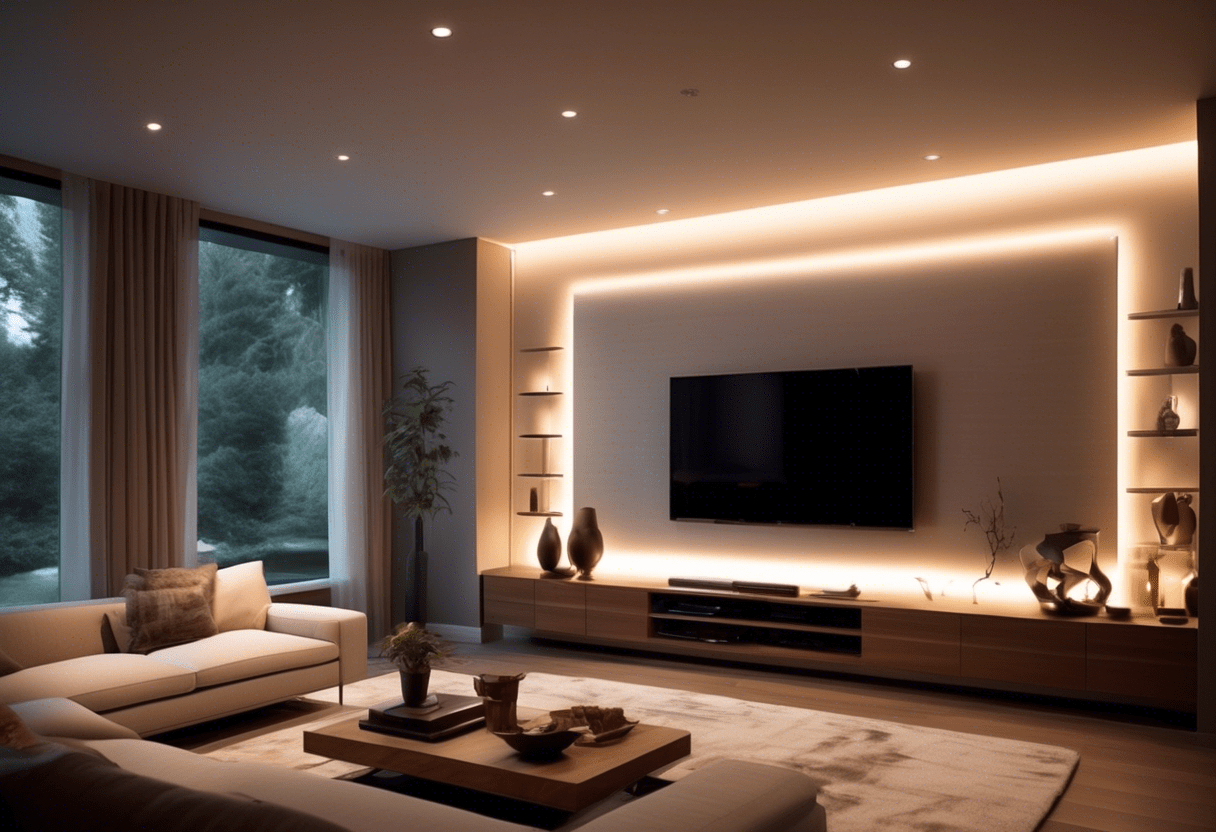 luminárias para sala de TV