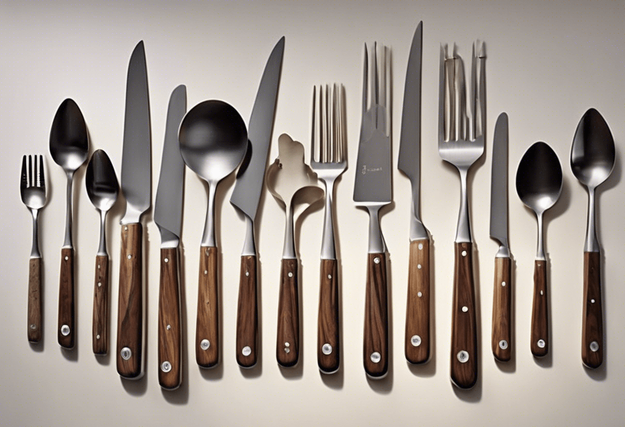 organização de utensílios de cozinha