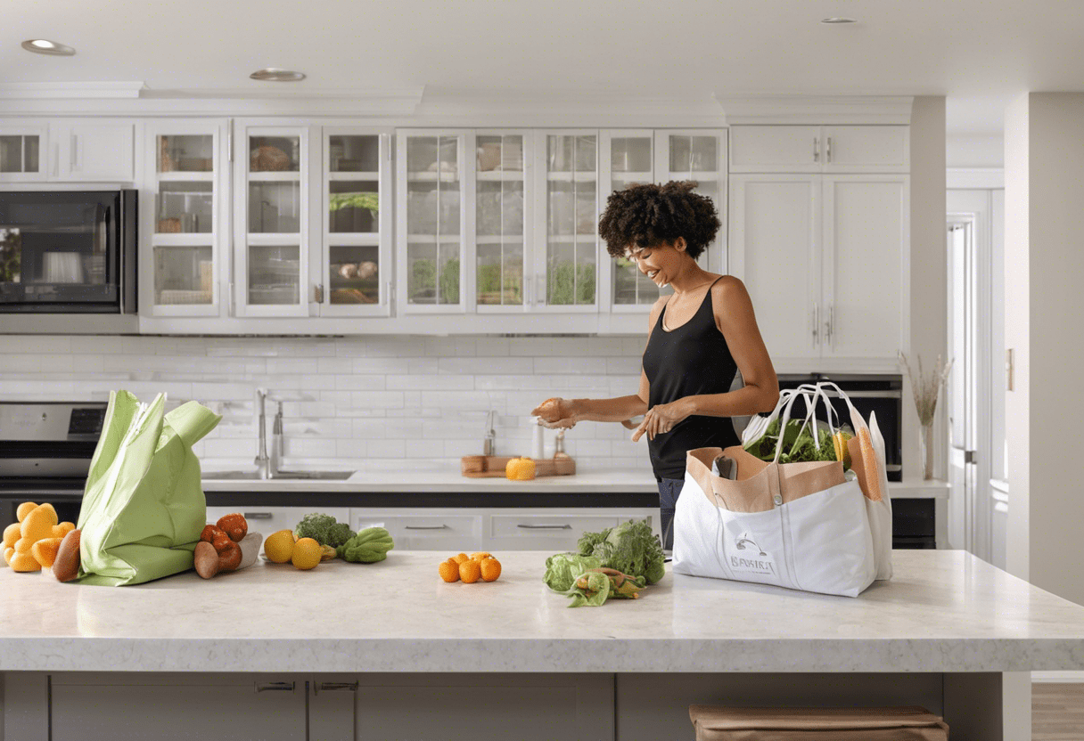 organizar sacolas no puxa saco