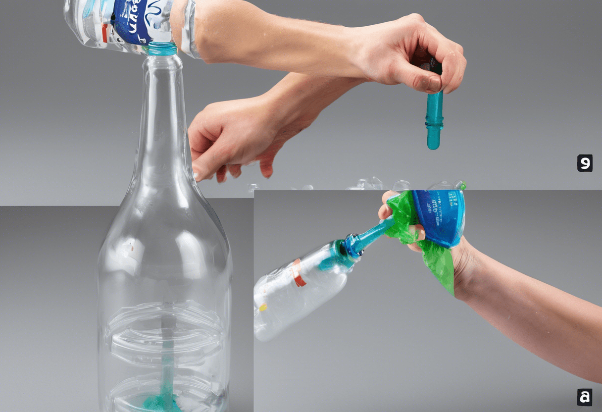 como desentupir tanque com garrafa pet