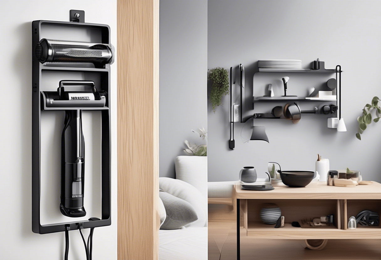 como guardar aspirador de pó vertical