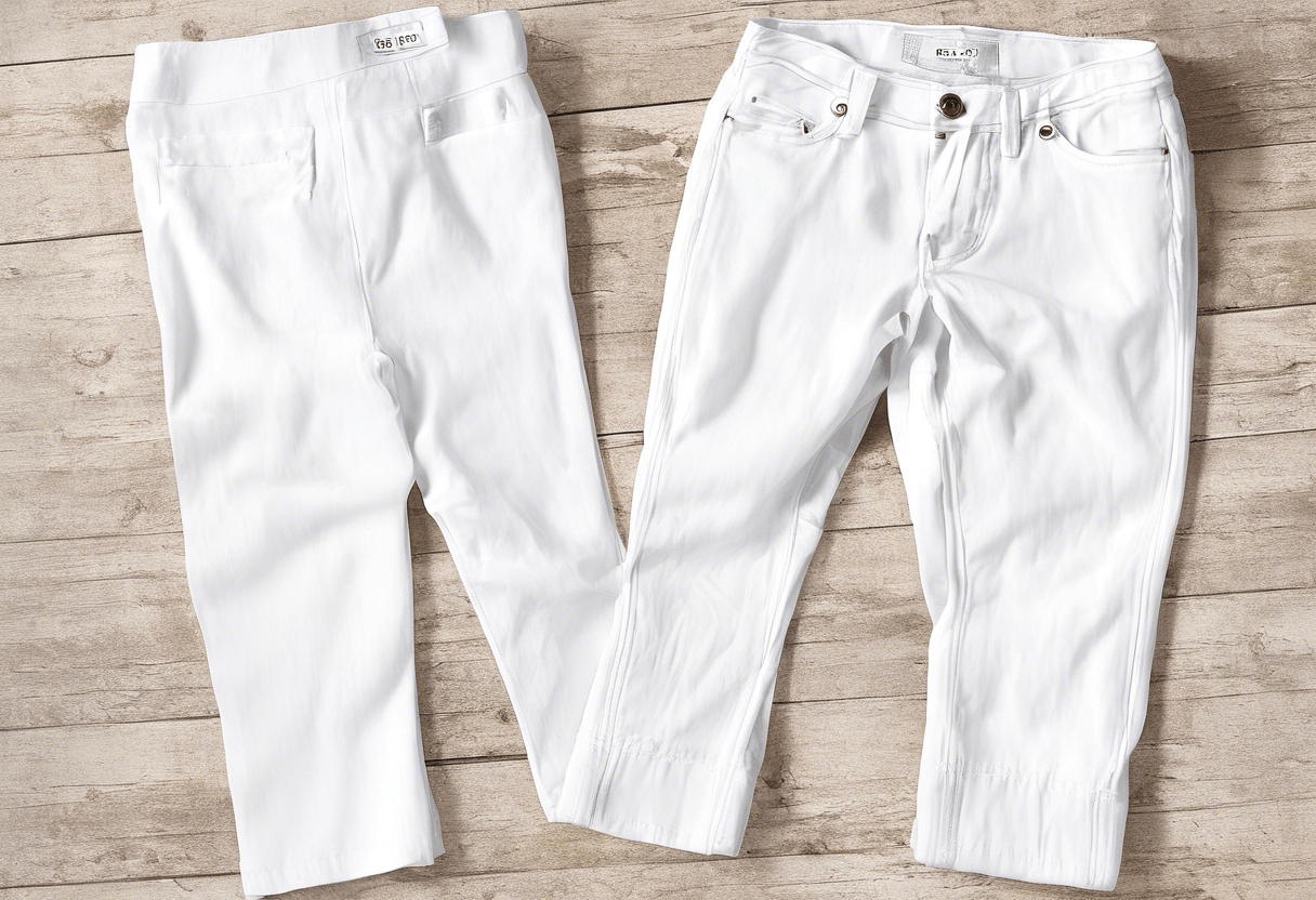 como lavar calça branca