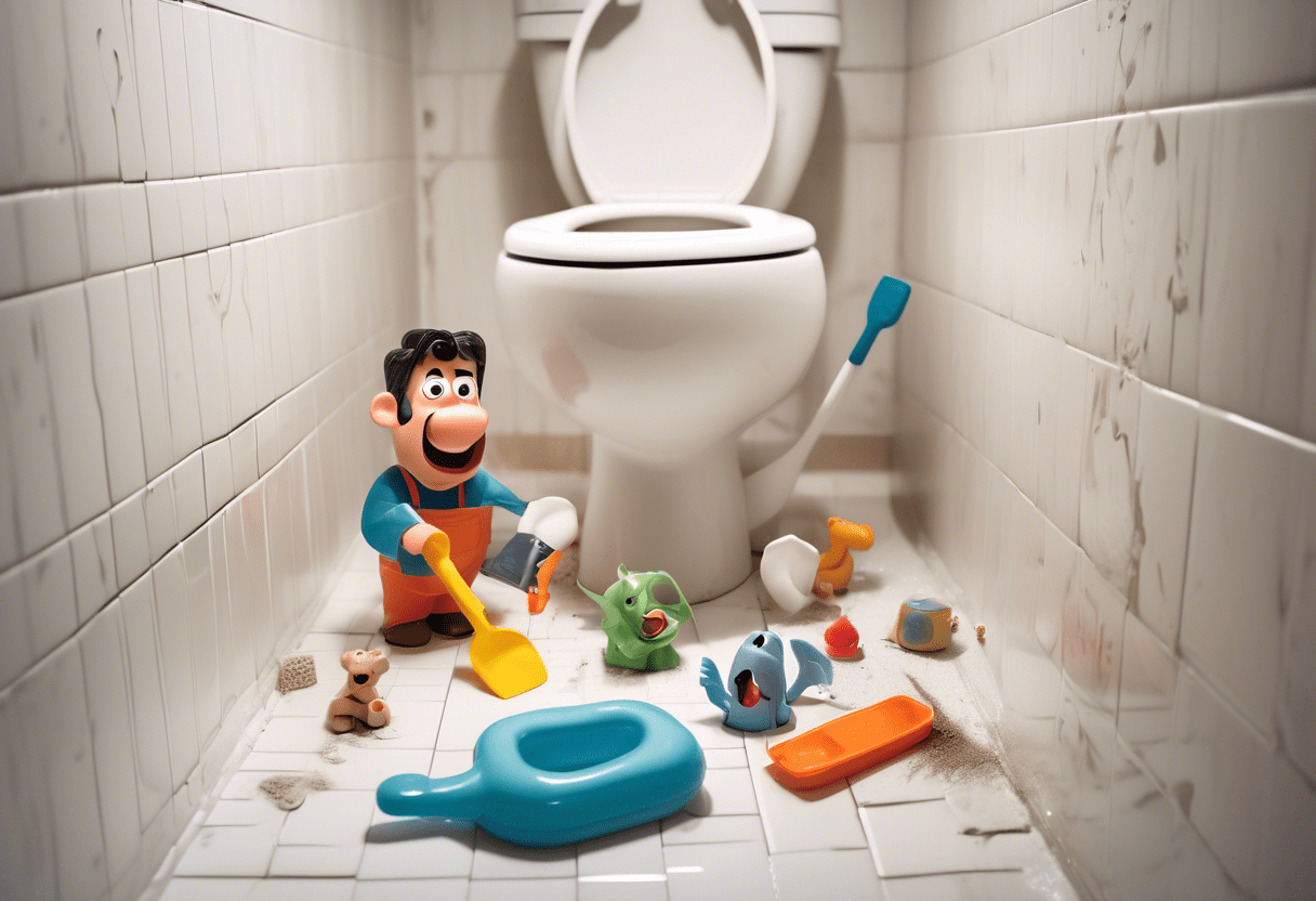 caiu um brinquedo no vaso como desentupir