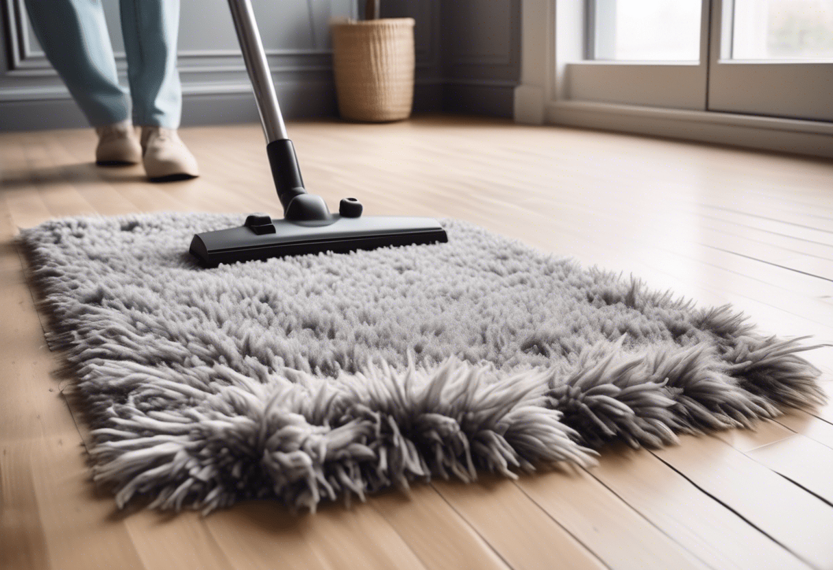 como lavar tapete de pelo sintético