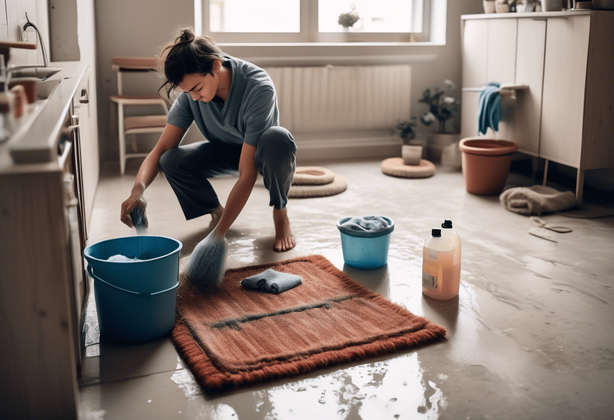 como lavar tapete em apartamento