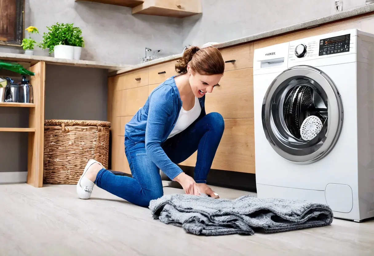 Máquina de lavar roupa faz barulho