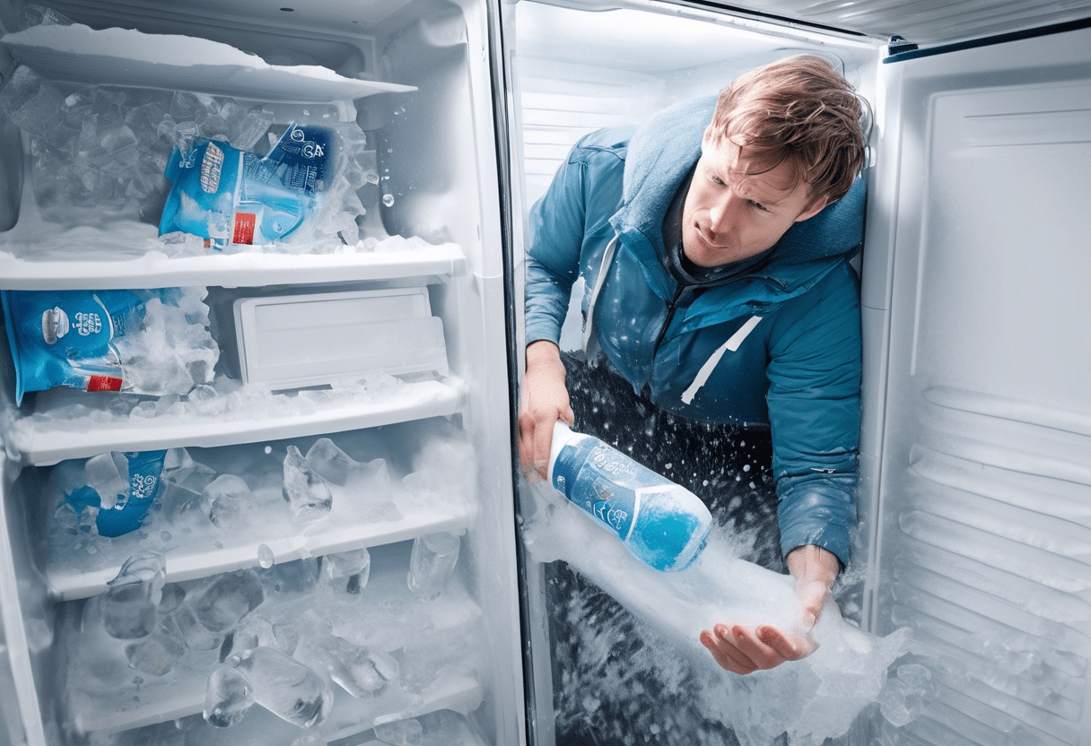 como descongelar geladeira rápido