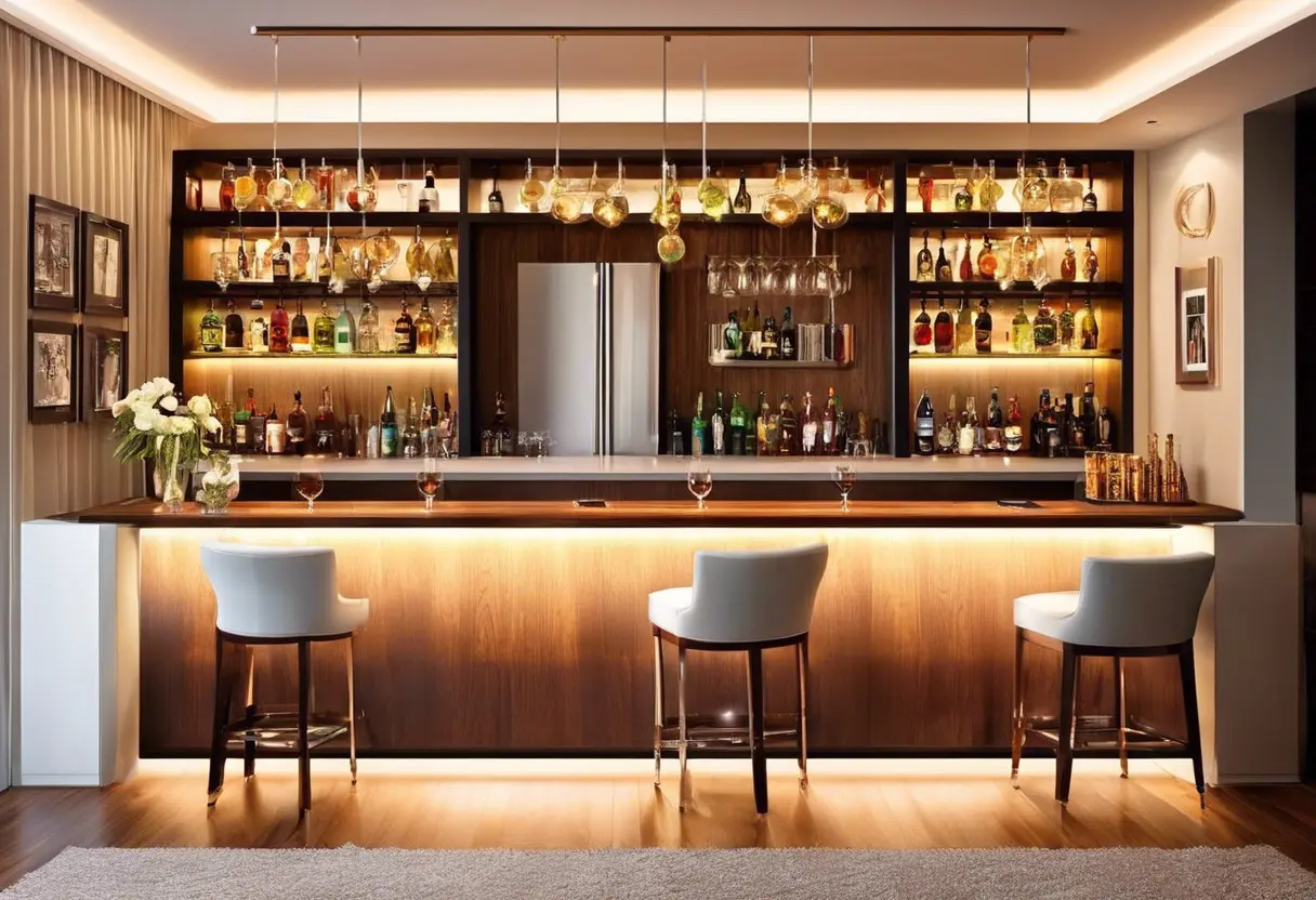 como decorar bar de sala