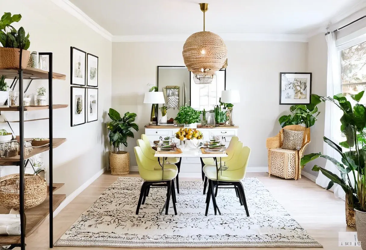 como decorar sala de jantar pequena