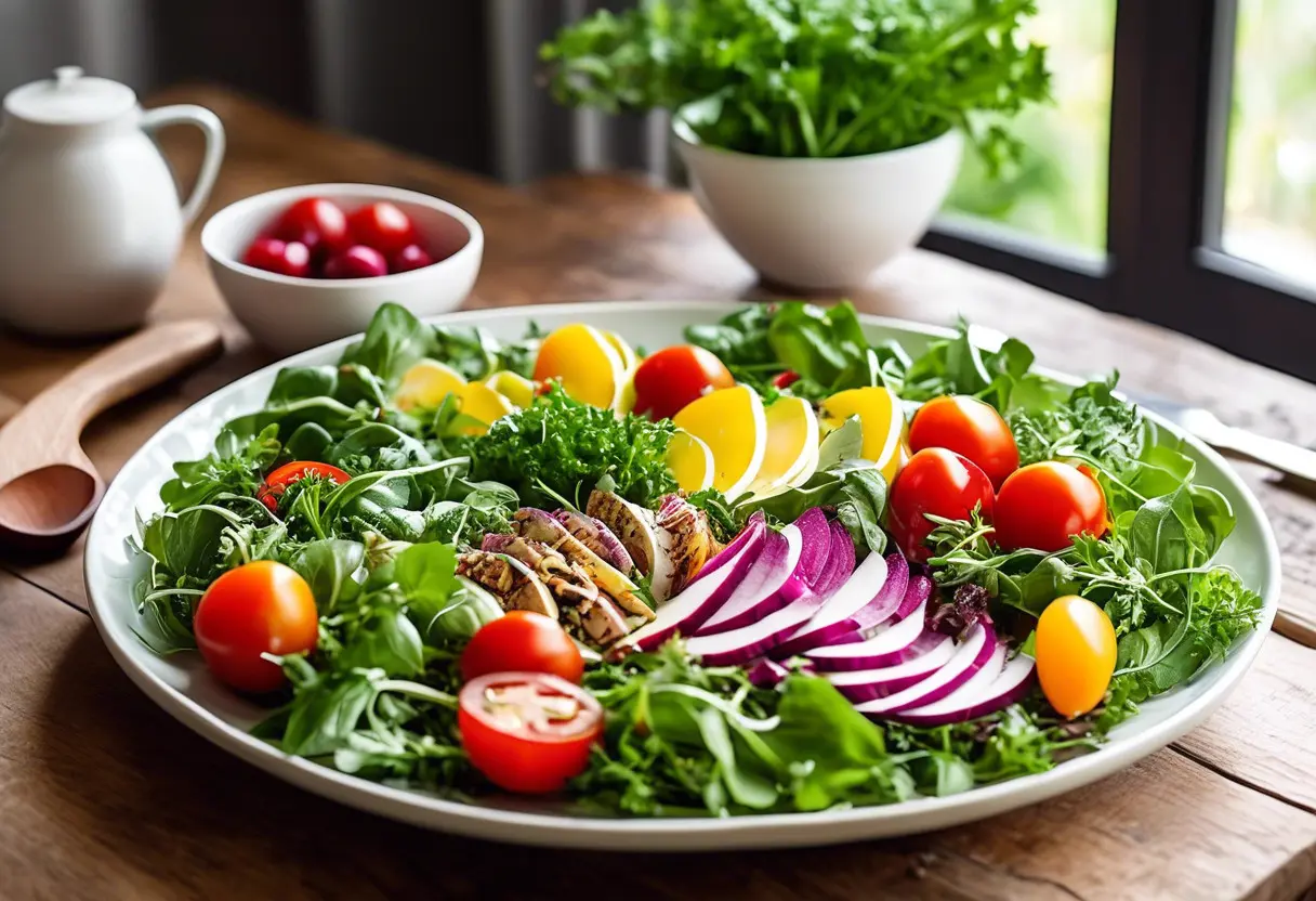 como decorar pratos de saladas