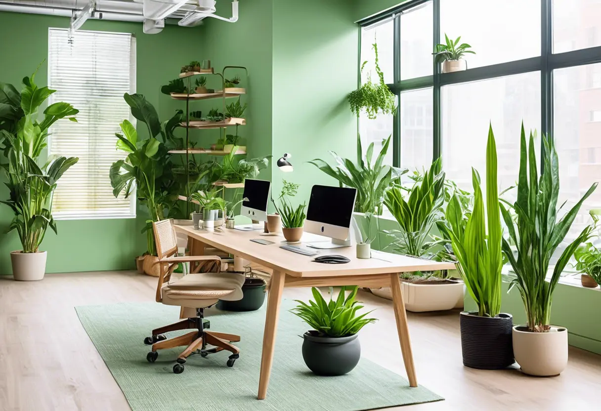 Como escolher plantas purificadoras de ar para o escritório