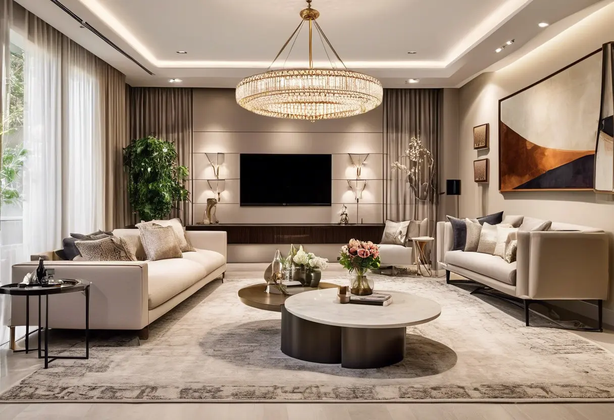 Quais os tipos de iluminação para sala de estar