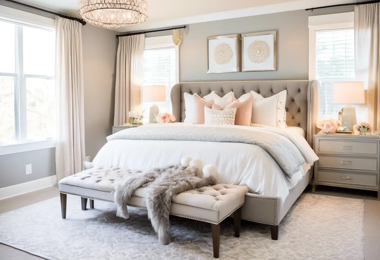 Quarto de casal com penteadeira