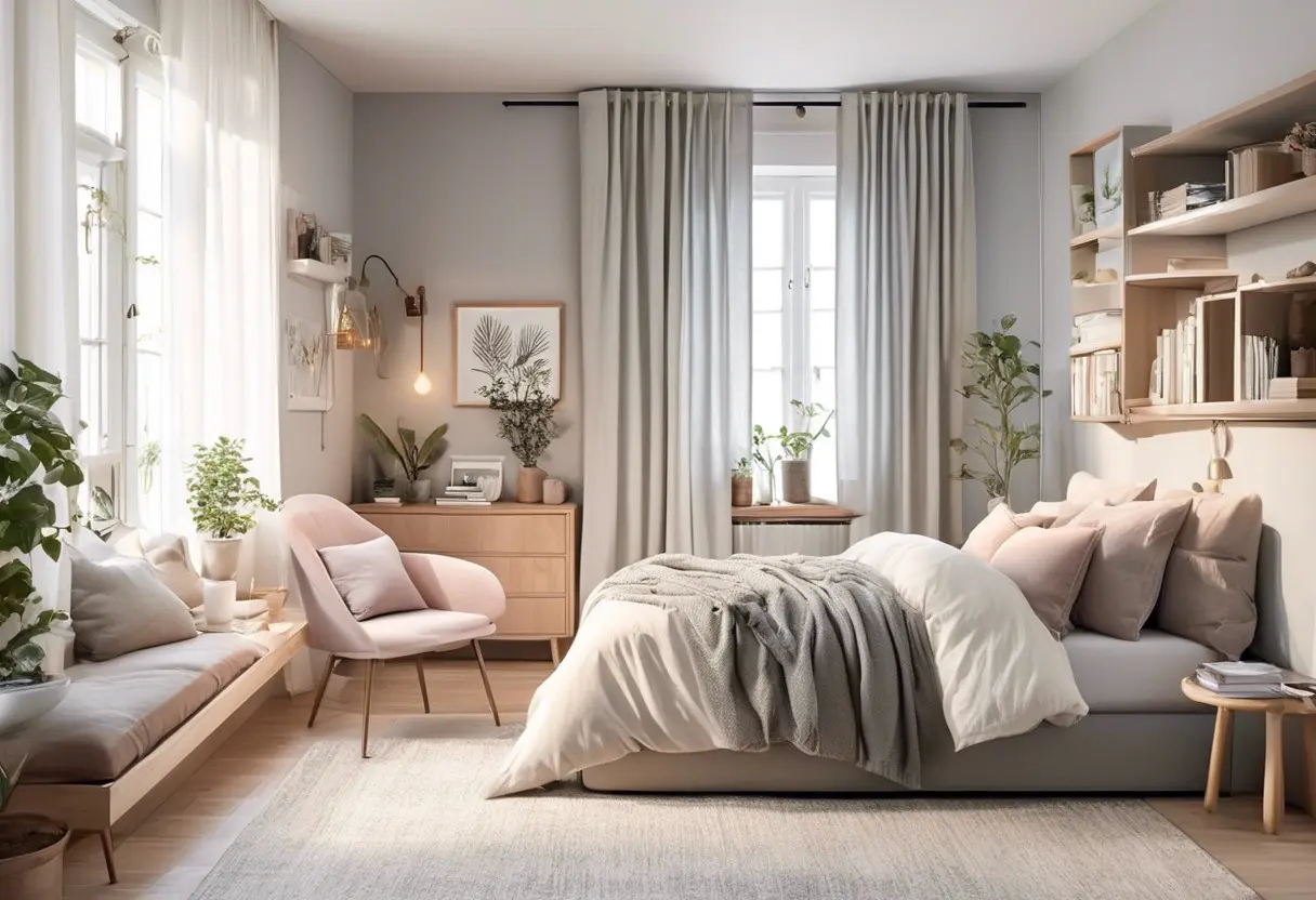 Como organizar quarto de casal pequeno