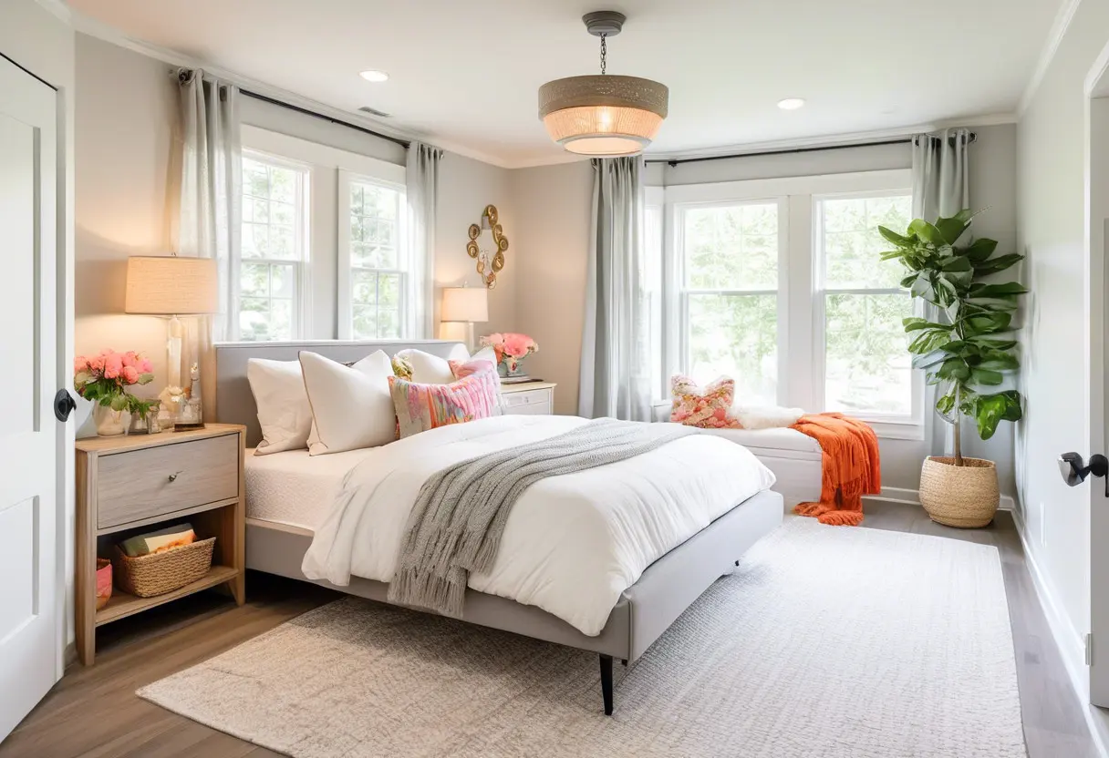 Quarto de casal com espaço para filhos