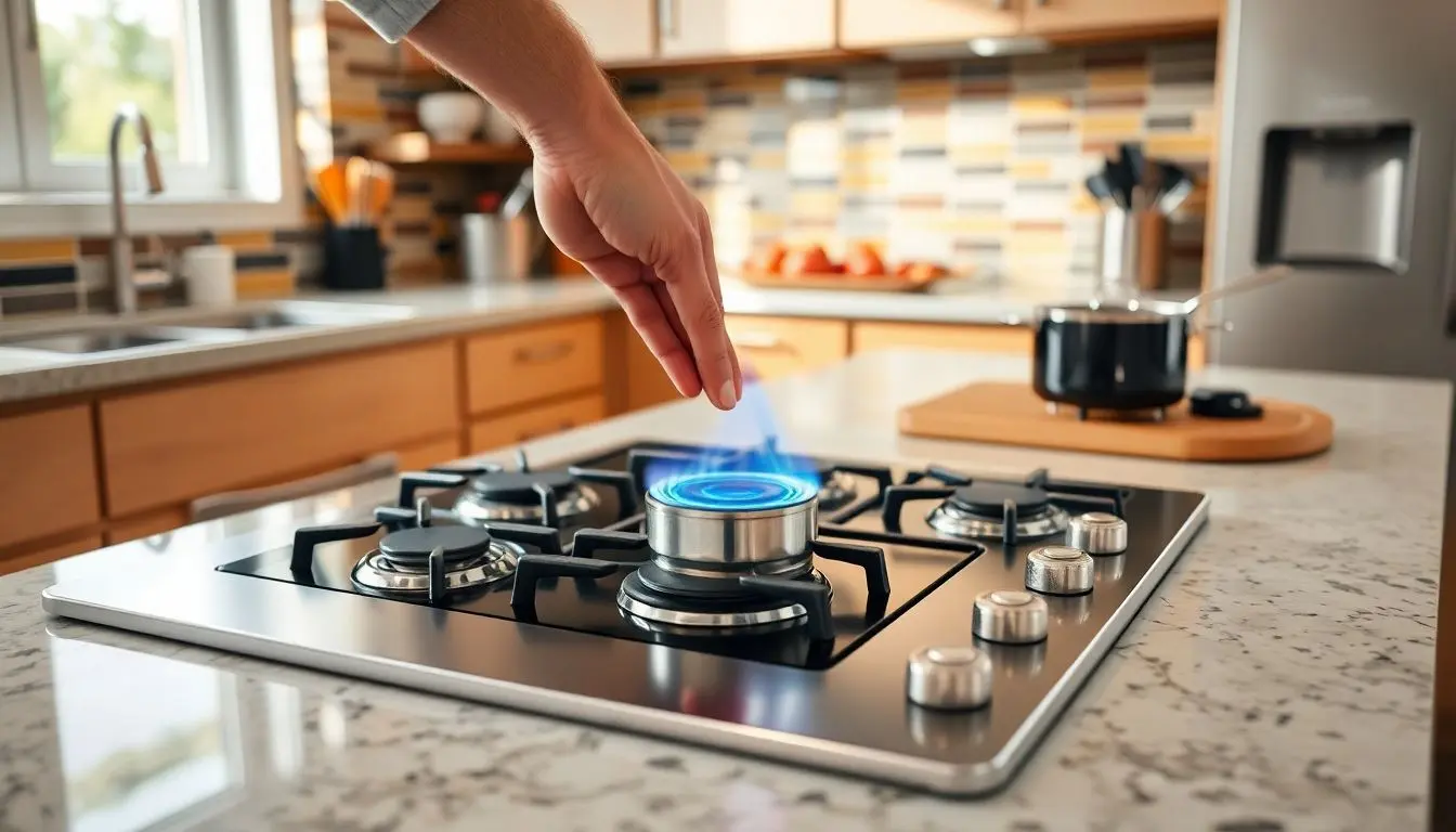 Como acender um fogão cooktop