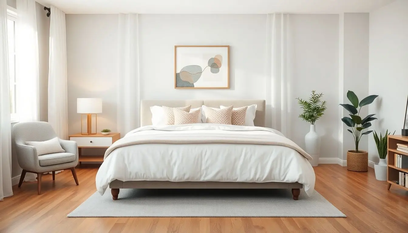 Quarto de casal simples e bonito