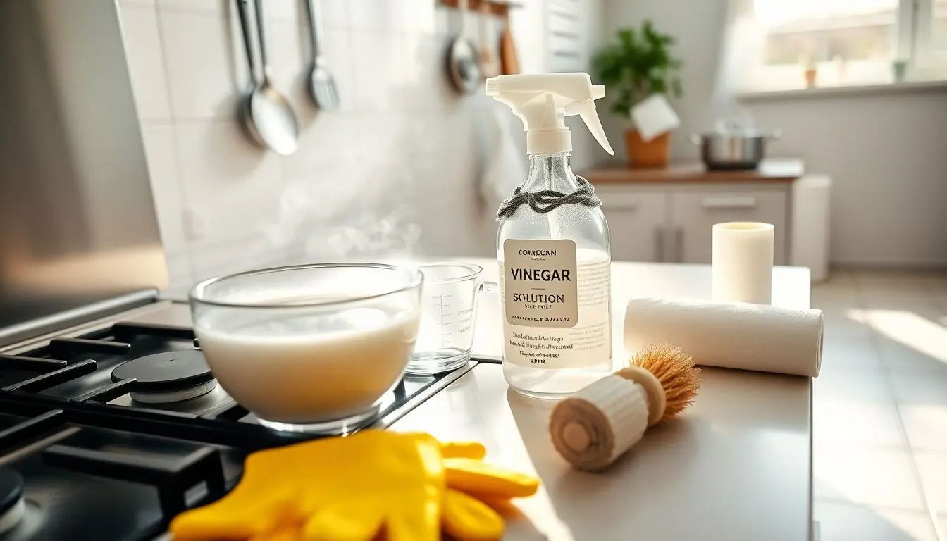 Como desentupir um fogão com vinagre