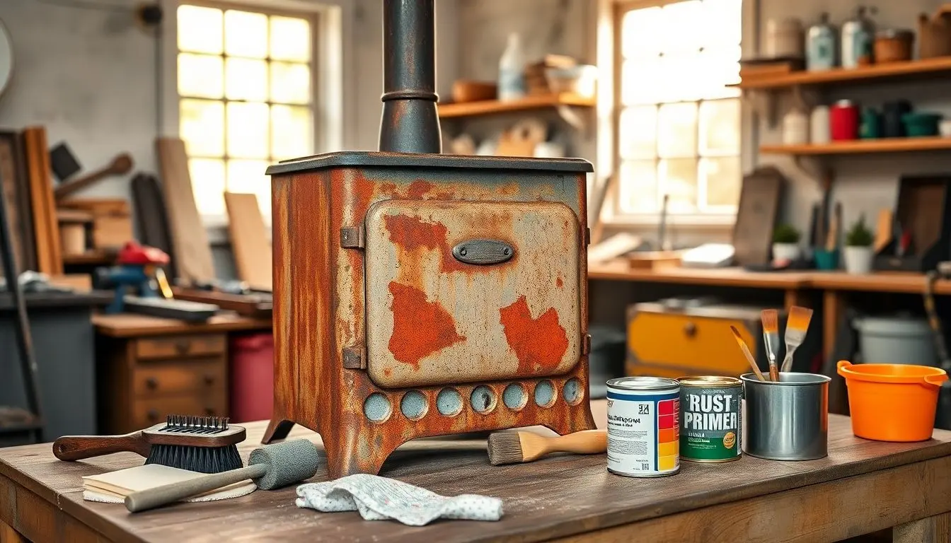 Como reformar um fogão enferrujado