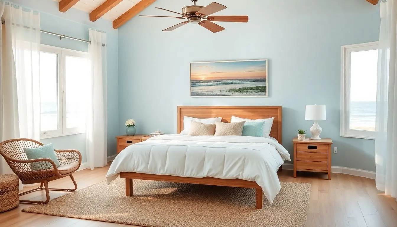 Quarto de casal na praia